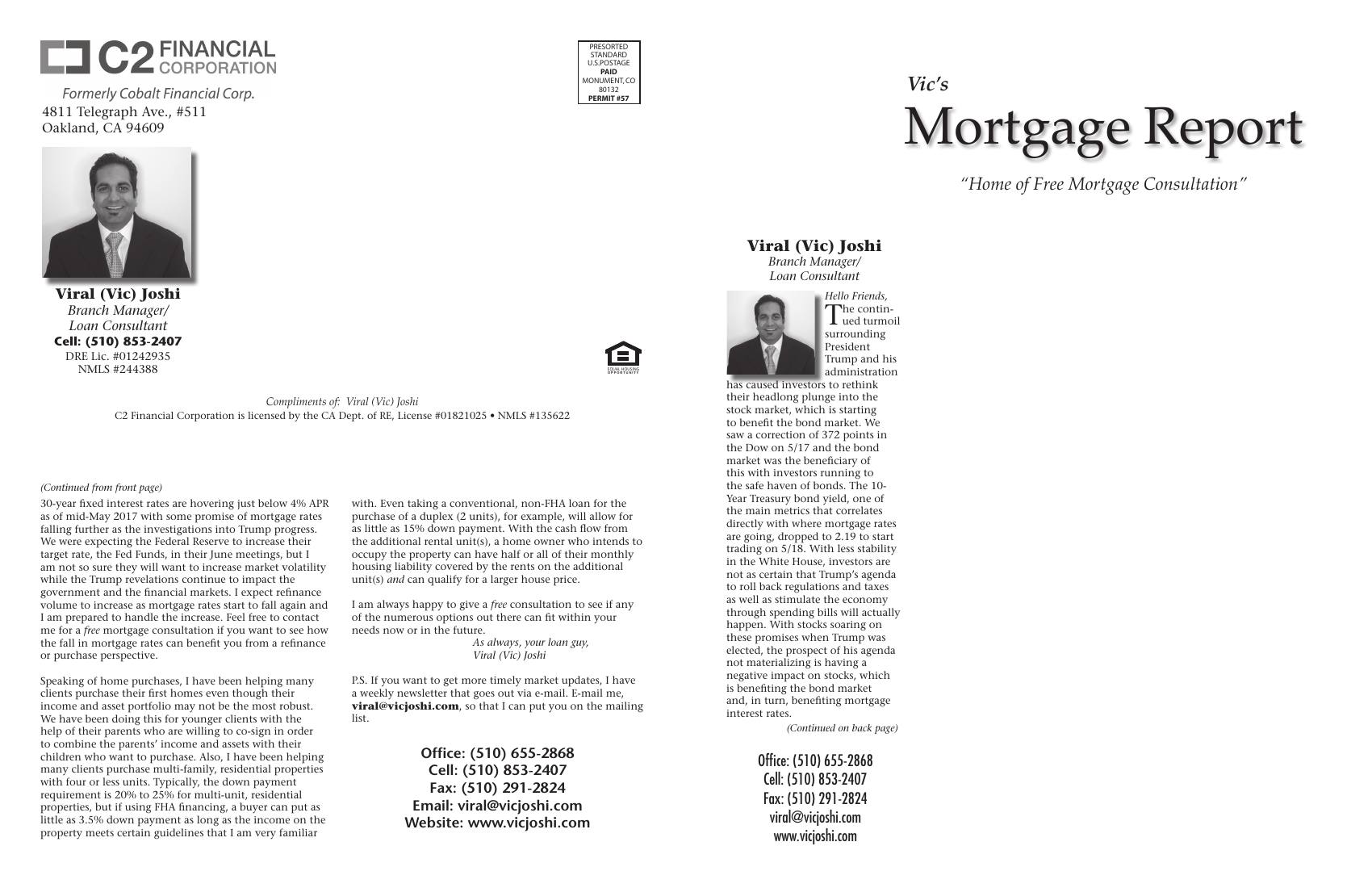 Vic's Mortgage Report, May 2017