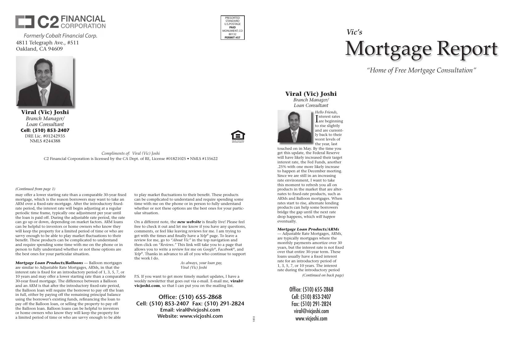 Vic's Mortgage Report, September 2018