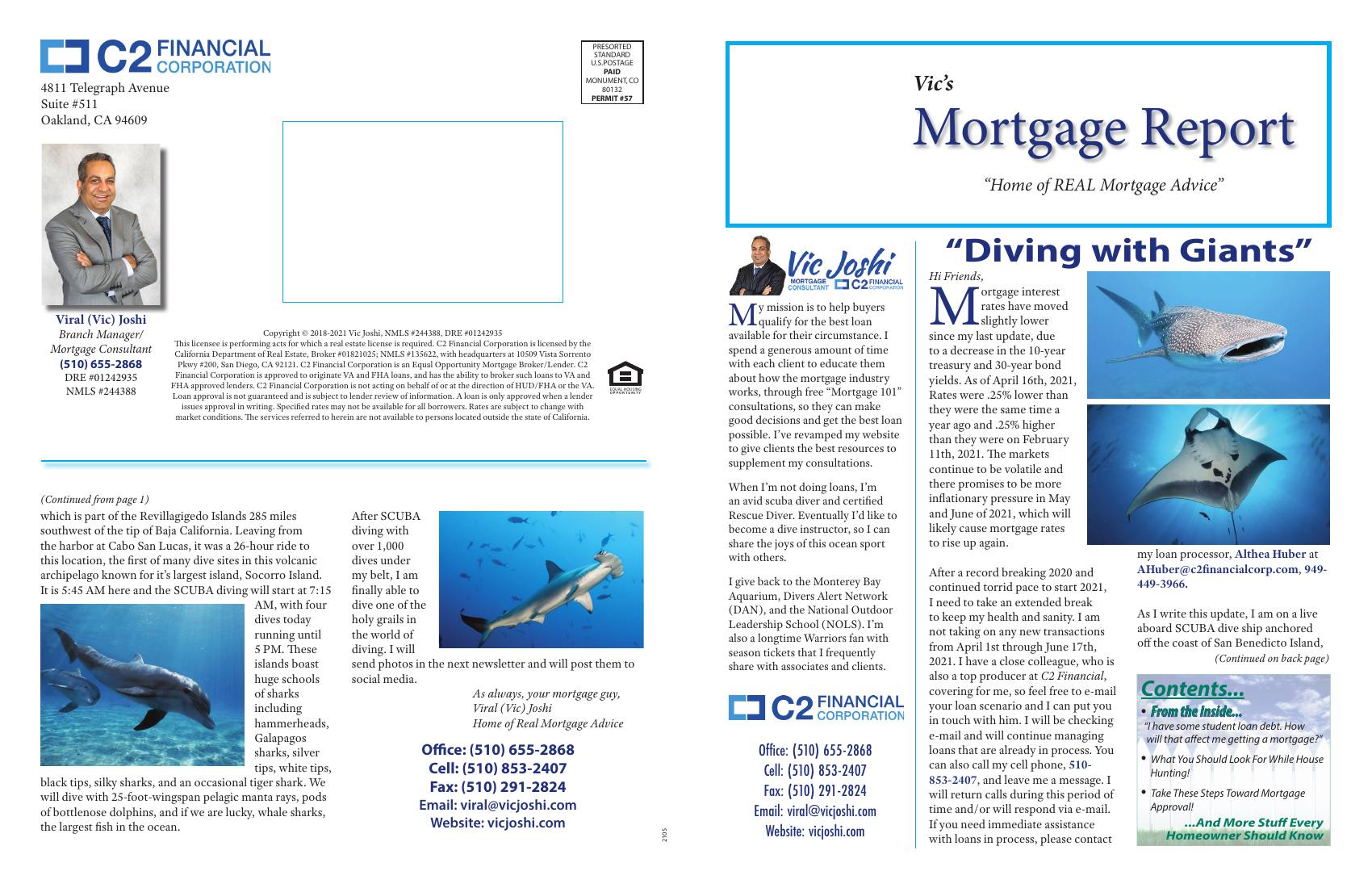 Vic's Mortgage Report, May 2021