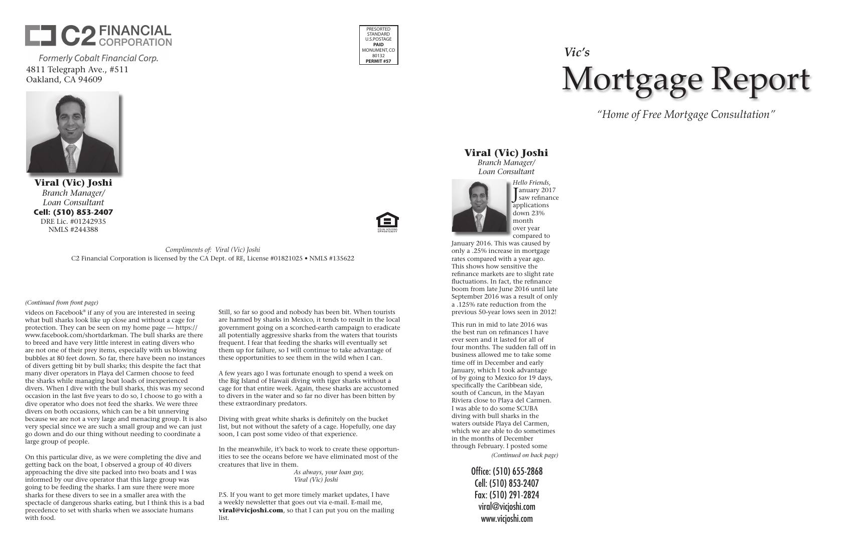 Vic's Mortgage Report, February 2017