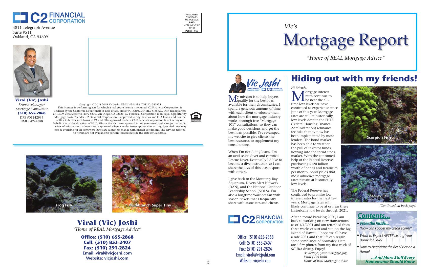 Vic's Mortgage Report, January 2021