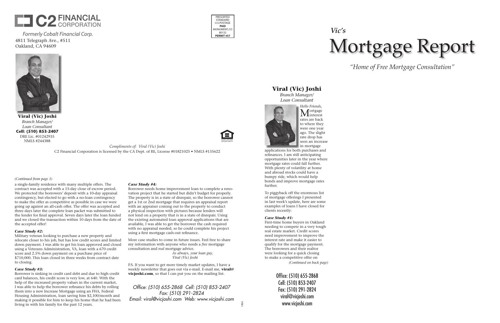 Vic's Mortgage Report, March 2019
