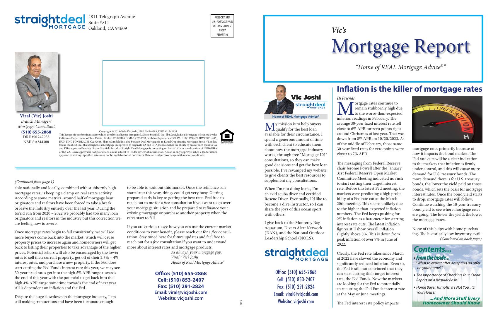 Vic's Mortgage Report, March 2024