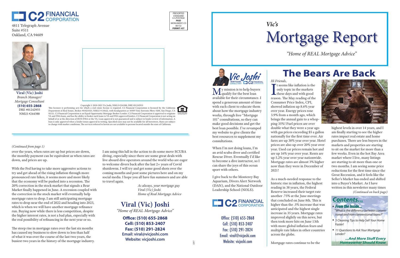 Vic's Mortgage Report, July 2022