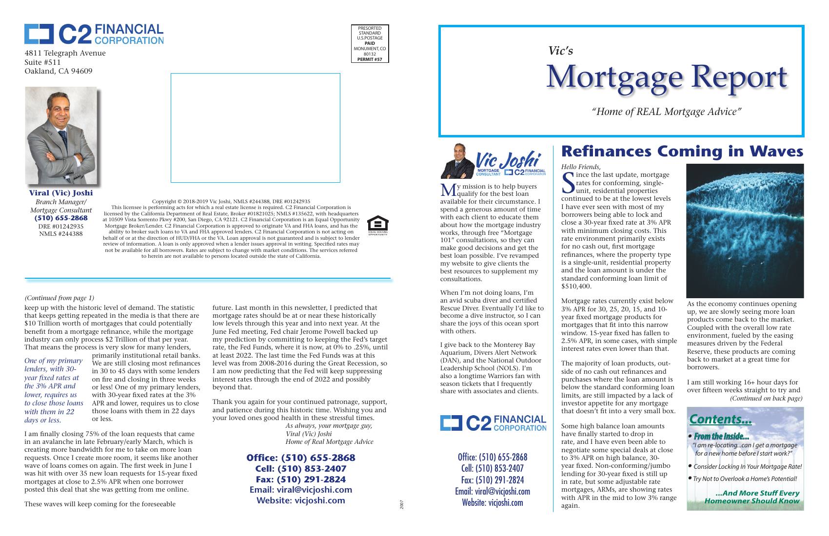 Vic's Mortgage Report, July 2020