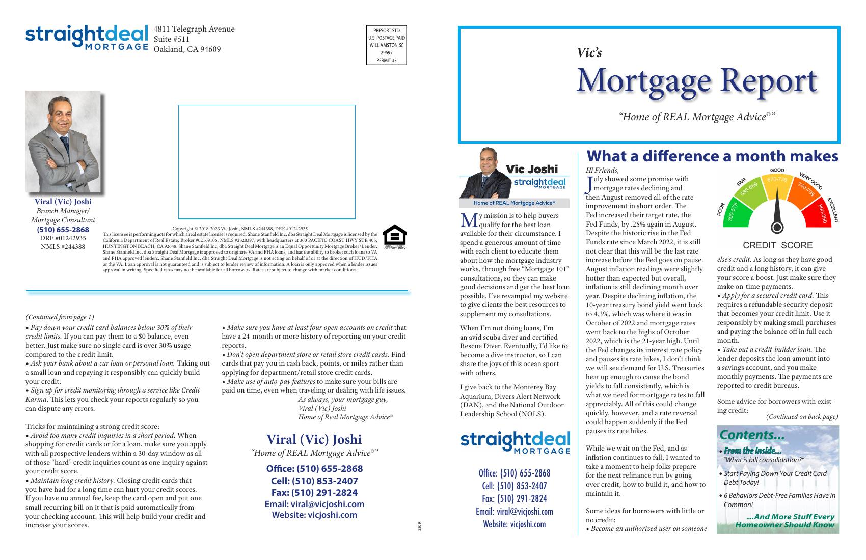 Vic's Mortgage Report, September 2023