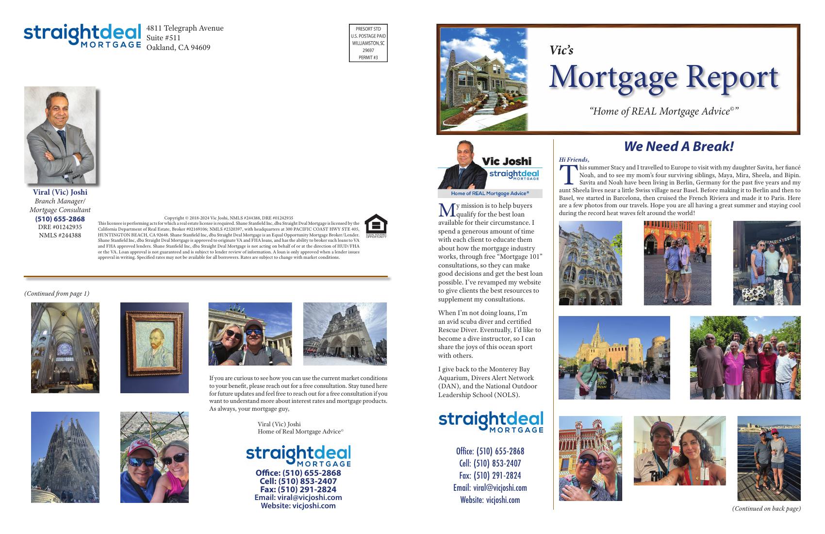 Vic's Mortgage Report, August 2026