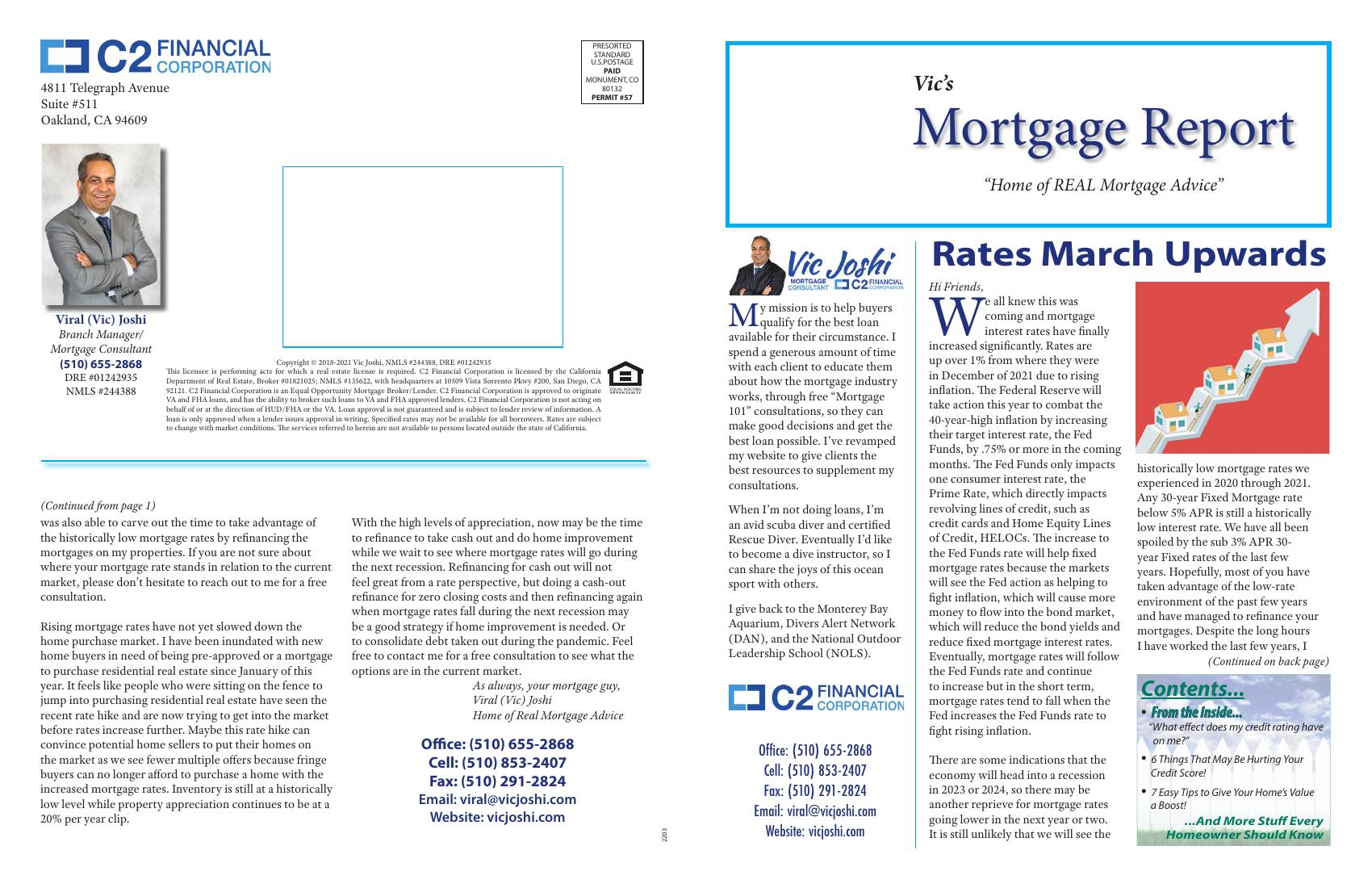 Vic's Mortgage Report, March 2022