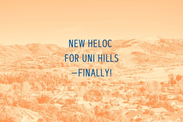 New HELOC for University Hills Vic Joshi